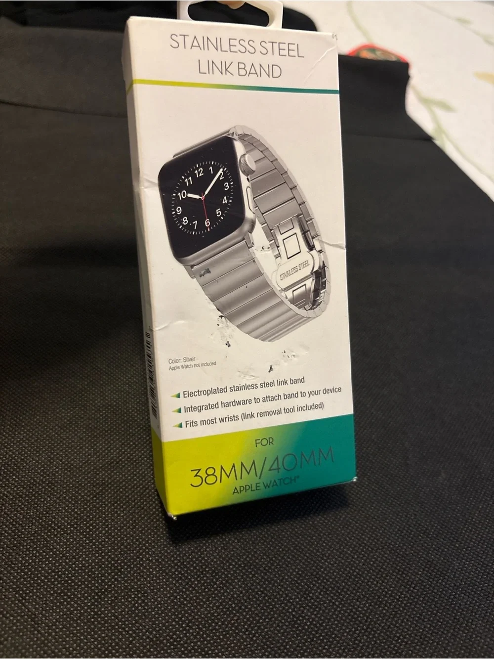 Stainless Steel Link Band for 38mm/40mm Apple Watch - Silver
